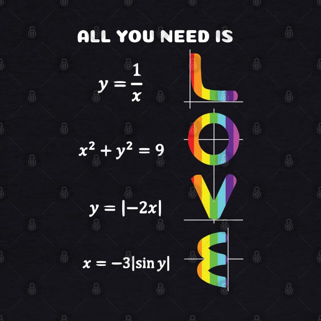 All you need is LOVE LGBT Math by Geektopia